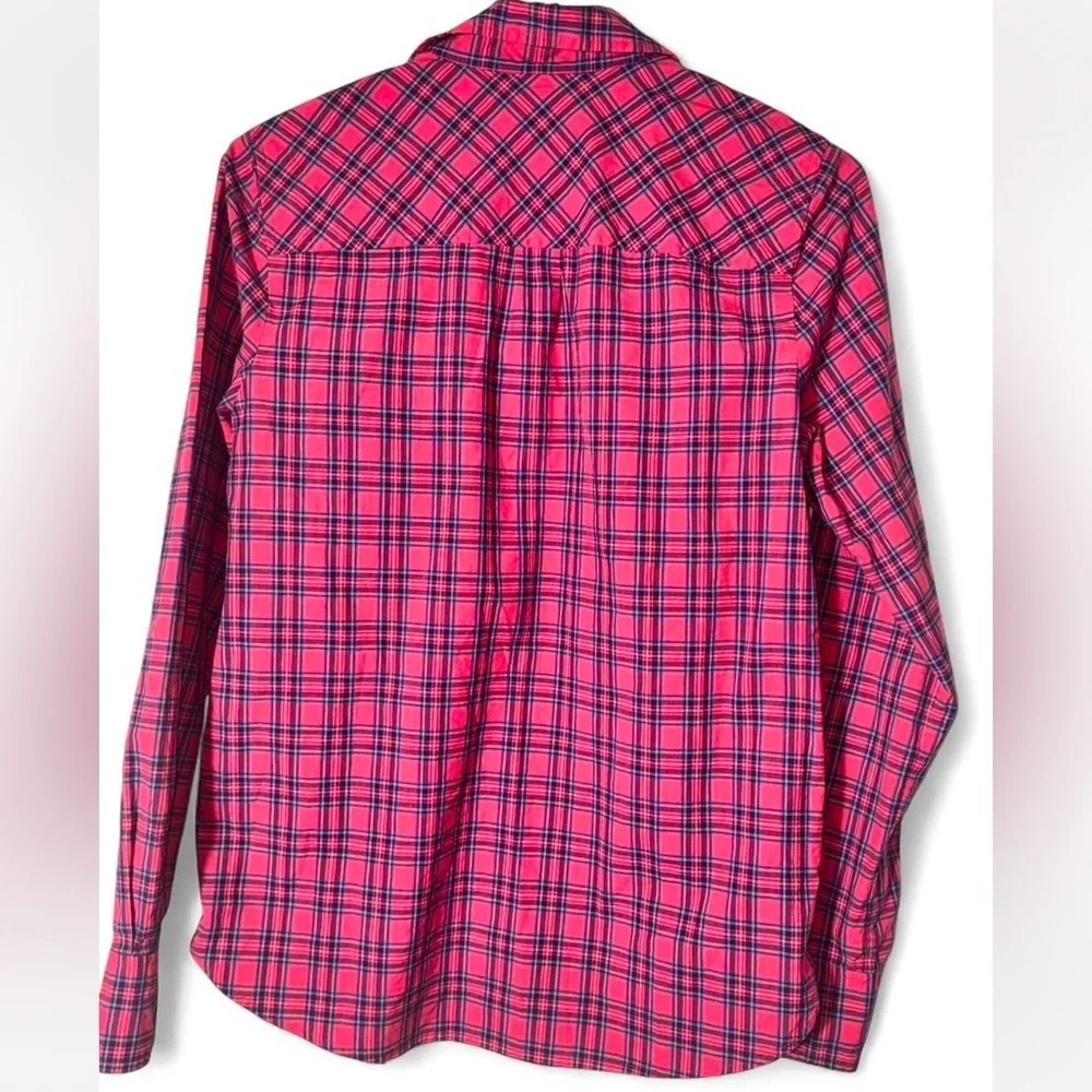 J. Crew Vibrant Plaid Button Down Shirt